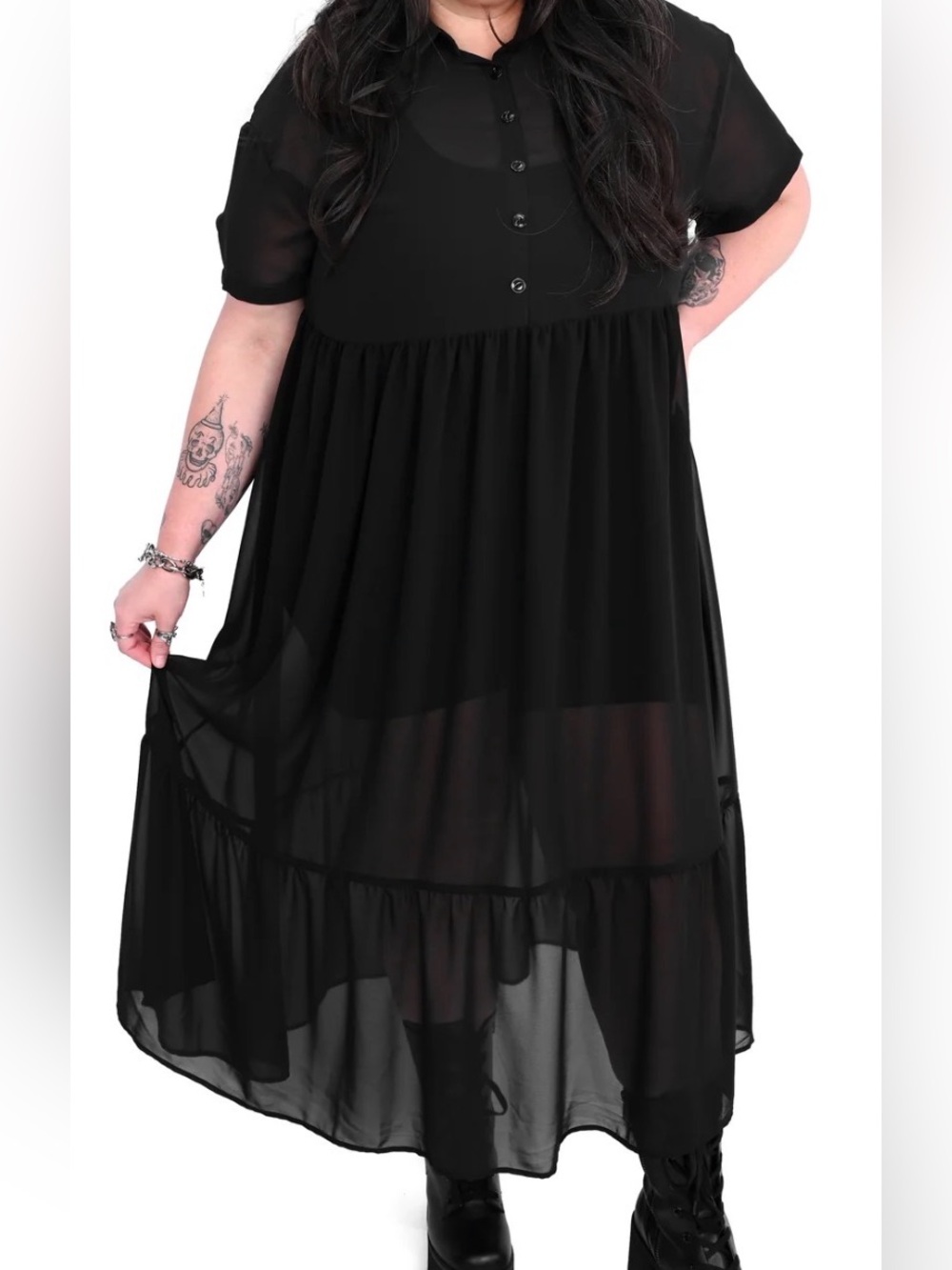 NWT FOXBLOOD DAKOTA CHIFFON MAXI DRESS SZ XL - Picture 7 of 7